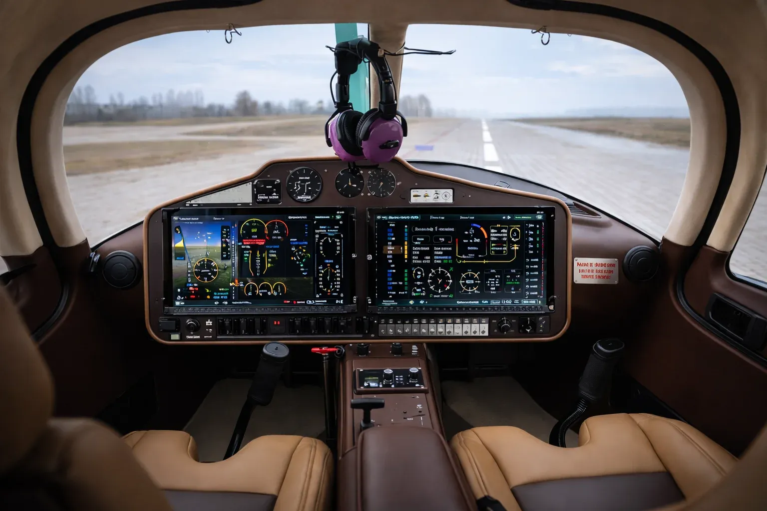 ANG glass cockpit with dual Garmin G3X Touch displays