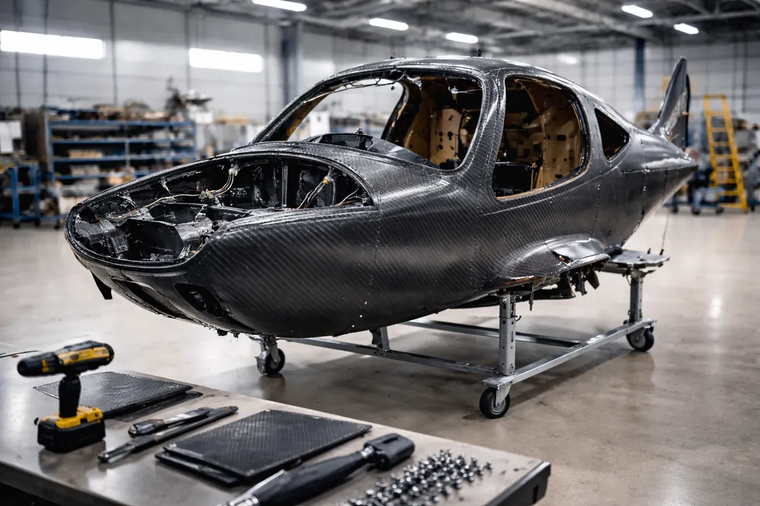 Full carbon ANG monocoque in the factory