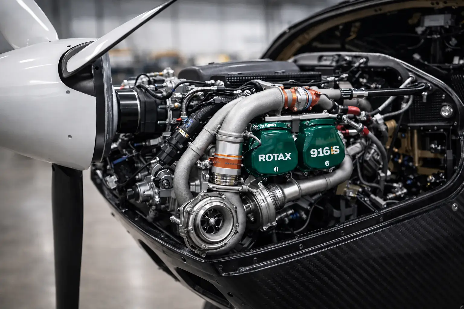 Rotax turbocharged engine installed in the ANG